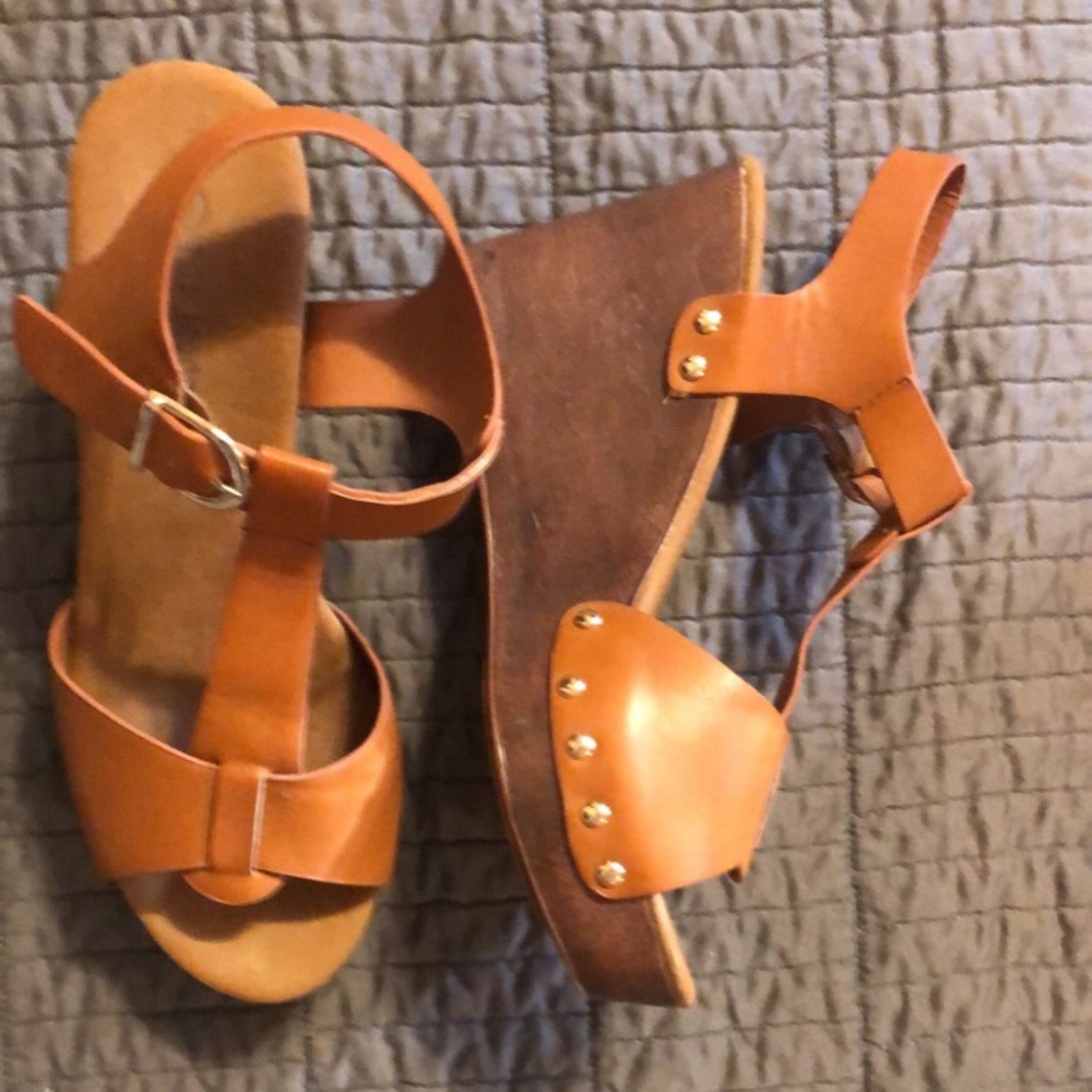 Top Moda wedges size 8